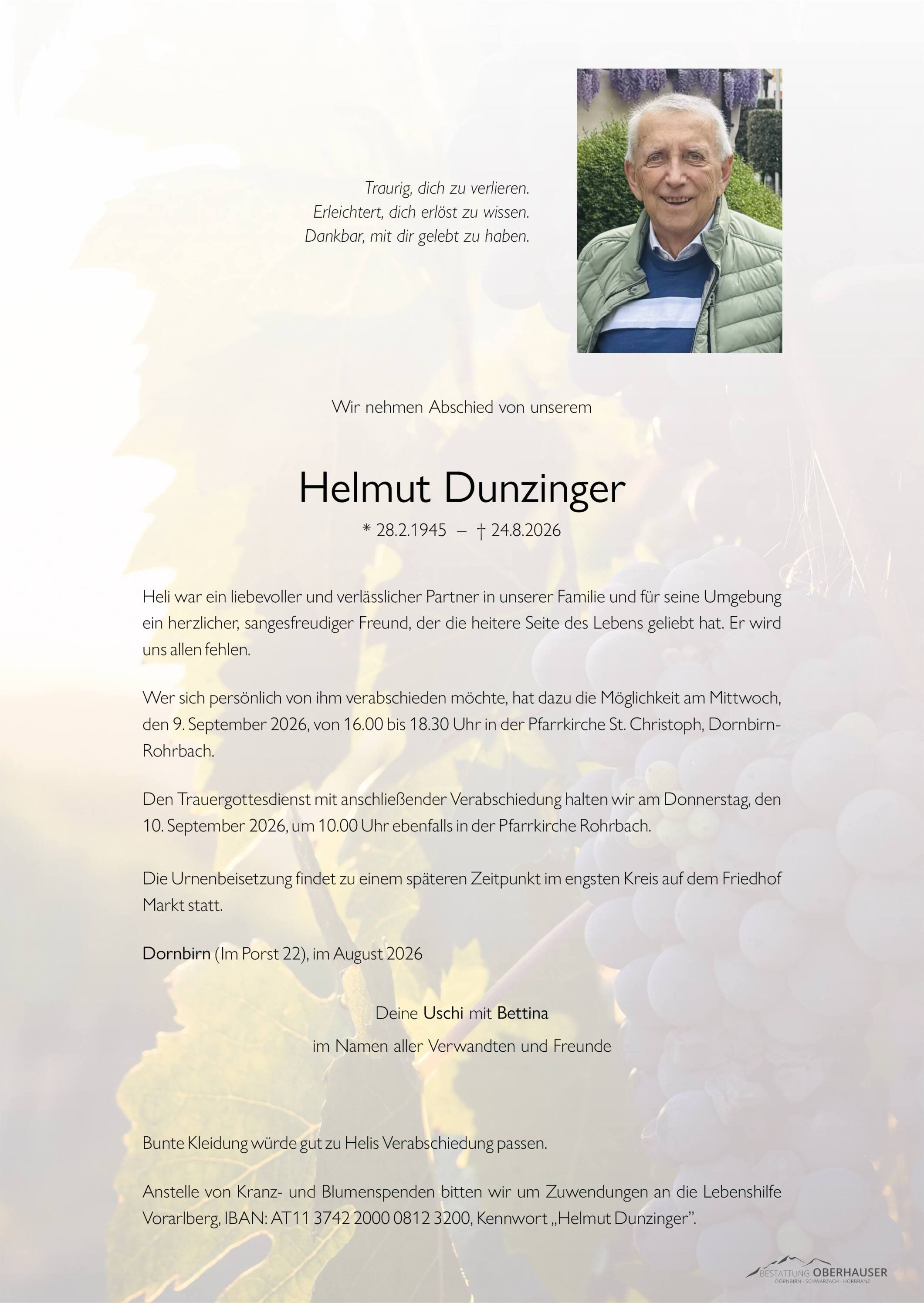 Helmut Dunzinger